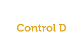 Control D